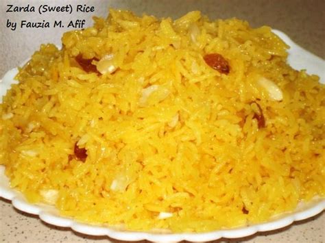 Zarda Sweet Rice Fauzias Kitchen Fun