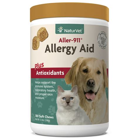 Naturvet Aller 911 Allergy Aid Plus Antioxidants 180 Soft Chews