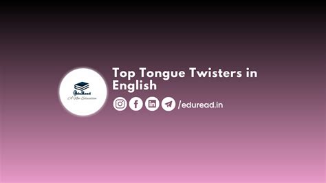 Top Tongue Twisters In English Speak New York Eduread