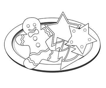 Christmas cookie is one of the most popular food during christmastime. Printable Christmas Coloring Pages