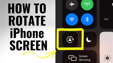 how to rotate iphone screen unlock portrait and landscape rotation youtube
