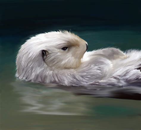 Otter Ease 3 Digital Art By Denise Warsalla
