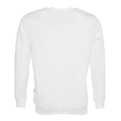 Brand Crew Neck Sweater White | The Official BALR. website. Wired for png image