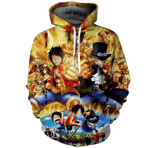 ⇒ anime shop online is for you who loves the japanese animation. One Piece Luffy Harajuku Print Pullovers Hoodie Large Size ...