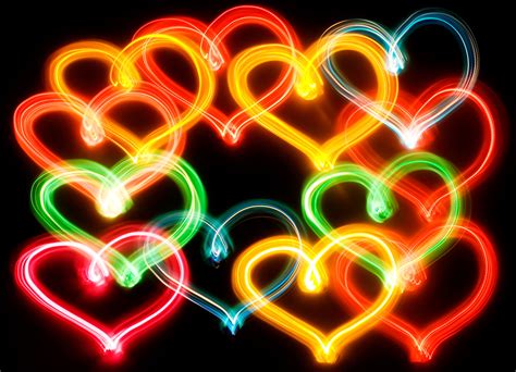 Neon Heart Abstract