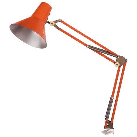 Orange Desk Table Lamp By Luxo For Sale At 1stdibs