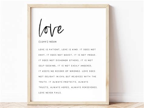 Love Definition Printable Art Love Definition Sign 1 Etsy