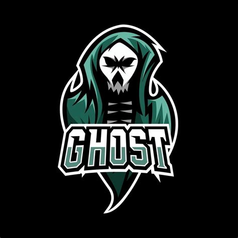 Scary Dark Ghost Mascot Sport Esport Logo Template 2827941 Vector Art