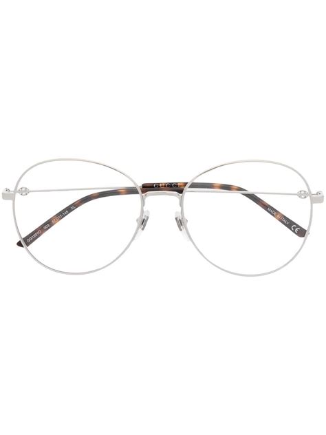 gucci eyewear round frame glasses farfetch