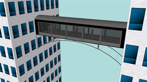 Overpass Bridge To Connect Two Buildings 3D Warehouse