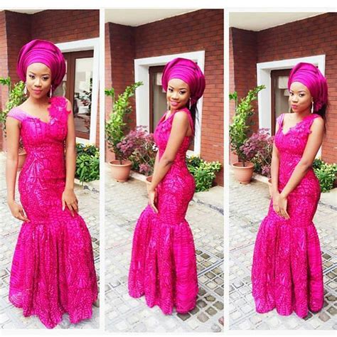 Pink Aso Ebi Styles Combinations You Can Rock Fashionist Now