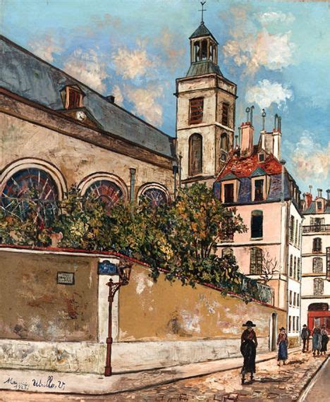 Maurice Utrillo Eglise Notre Dame De Blancs Manteaux A Paris 1922