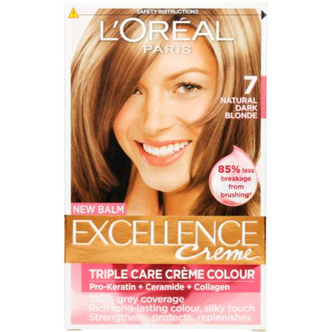 After all, it's a fabulous way to welcome warmth to your strands. L'Oreal Excellence Creme Hair Colour Natural Dark Blonde 7 ...