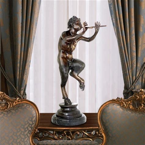 Pan Bronze Greek Mythology God Of The Forest Sculpture Large