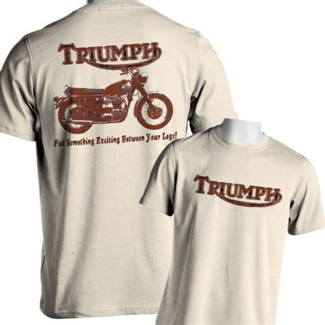 Motorcycle T Shirt Vintage Triumph Classic British Mens Small To 6x And