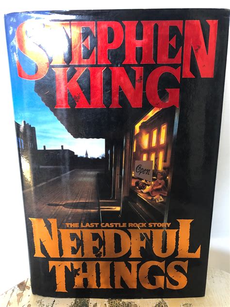 Needful Things The Last Castle Rock Story Stephen King Etsy Uk