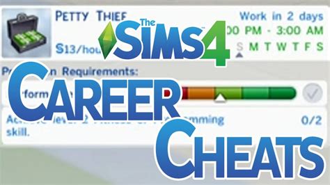 The Sims 4 Career Cheats For Promotion And Part Time Jobs Decidel