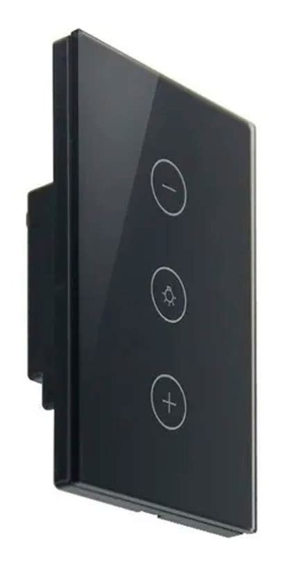 Apagador Touch Inteligente Wifi Con Dimmer 1 Foco Negro Sayax Mexico