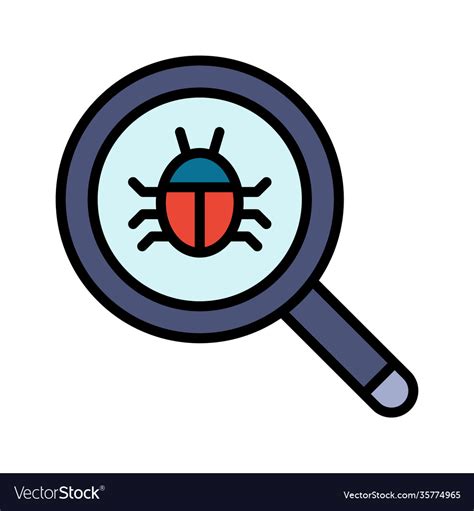 Find Bugs Icon Royalty Free Vector Image Vectorstock
