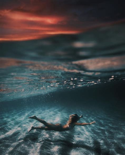 Underwater At Sunset Water Sunset Florida Photography Underwater
