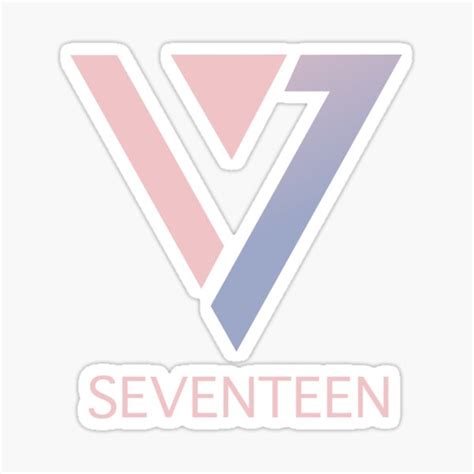 Seventeen Kpop Svt Carats Logo Design Sticker For Sale By M3g4merch