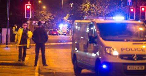 Police At The Scene Of Kieran Mcgraths Murder Manchester Evening News