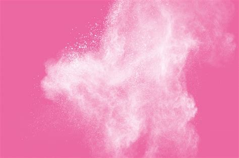 Premium Photo Pink Powder Explosion On White Backgroundpink Dust
