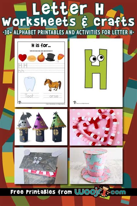 Letter H Worksheets And Crafts Woo Jr Kids Activities Childrens