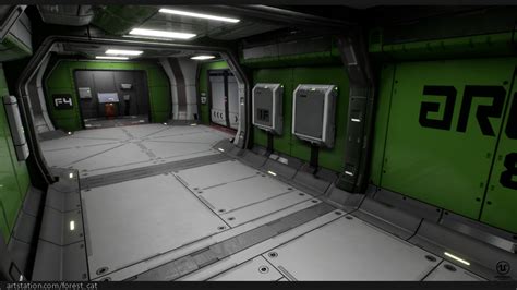 Artstation Ue4 Modular Sci Fi Corridor B Game Assets