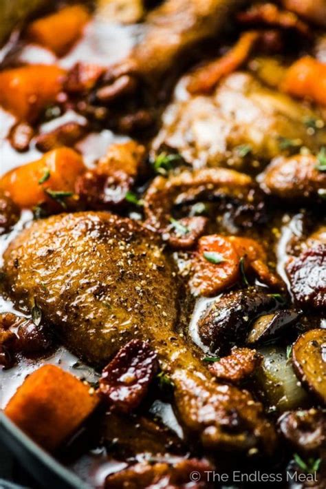 A quick dinner for those hectic nights. Julia Child's Coq au Vin | Recipe | Chicken recipes ...