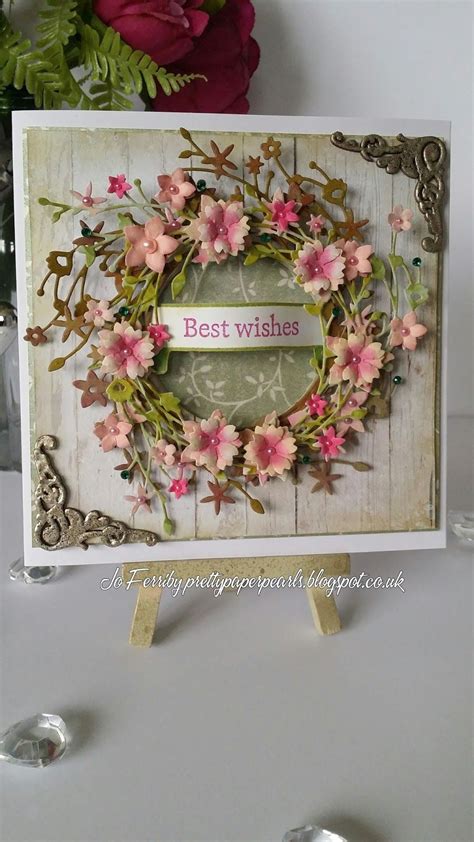 Best Wishes Floral Cards Vintage Cards Beautiful Handmade Cards