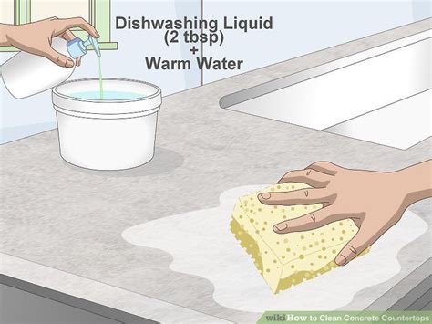 3 Ways To Clean Concrete Countertops Wikihow Concrete Countertops