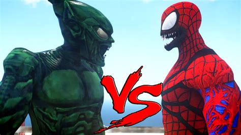 Carnage Vs Green Goblin Epic Battle Youtube