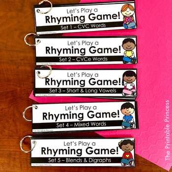 Look around you and see if you can play the game too. Rhyming Games | The Printable Princess