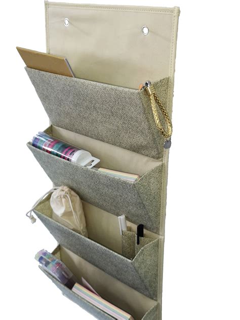 Wall Organizer Hanging File Folder Organizer With 4 Pockets Chart By