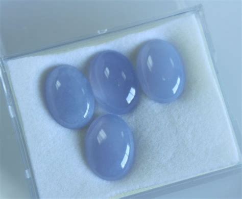 Blue Chalcedony Cabochon Loose Oval Cabochon Natural Etsy Blue