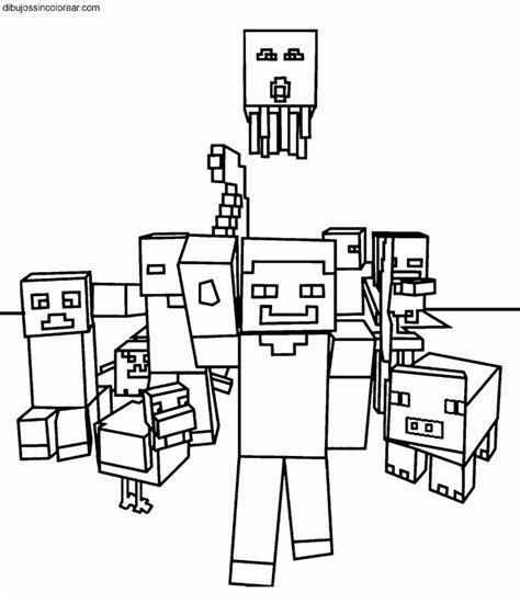 Steve De Minecraft Para Imprimir Y Pintar Minecraft Coloring Pages