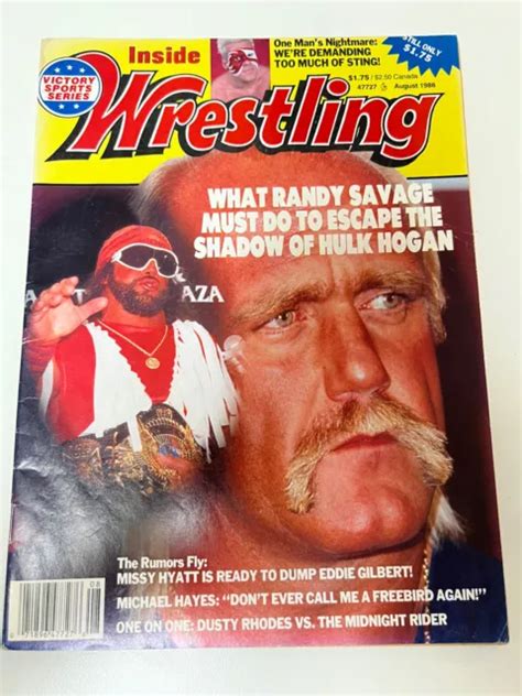 INSIDE WRESTLING MAGAZINE August 1988 Hulk Hogan Randy Macho Man Savage