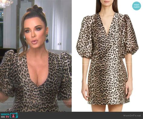 Kyles Leopard Puff Sleeve Dress On The Real Housewives Of Beverly Hills In Puffed