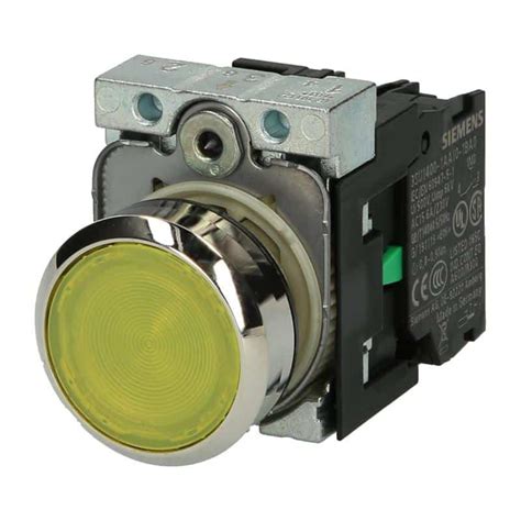 3SU1156 0AB30 1BA0 Siemens SIRIUS ACT Illuminated Pushbutton Complete