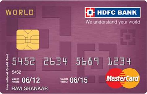 Apply for a credit card by comparing the best credit cards online at hdfc bank. HDFC Bank World MasterCard: Check Eligibility & Apply Online| Chqbook