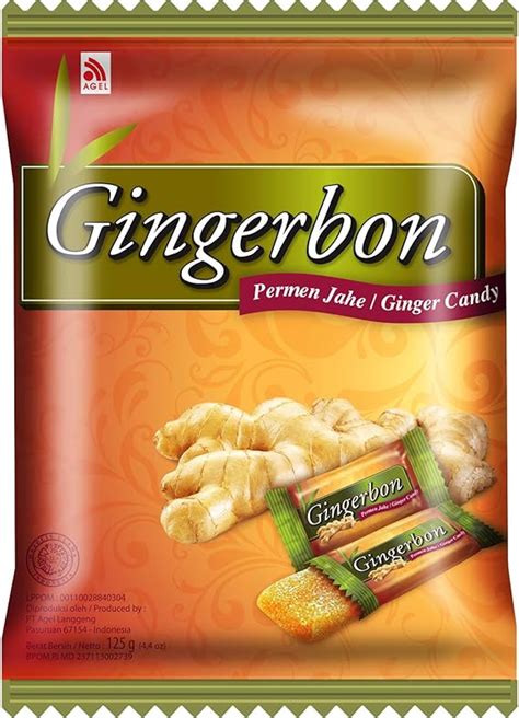 Gingerbon Ginger Sweets Chews Permen Jahe Original 125g Amazonfr Epicerie