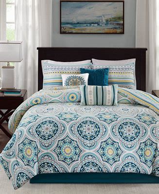 Customize your master bedroom, dorm room or guest room with beautiful blankets in all sizes. Madison Park Mercia 7-Pc. Cotton Reversible King Comforter ...