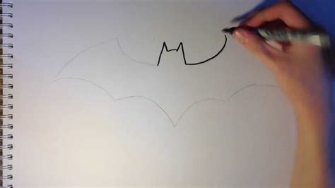 How To Draw Batmans Logo Youtube