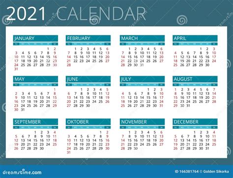 2021 Annuale Calendario 2021 Con Settimane Excel Cale