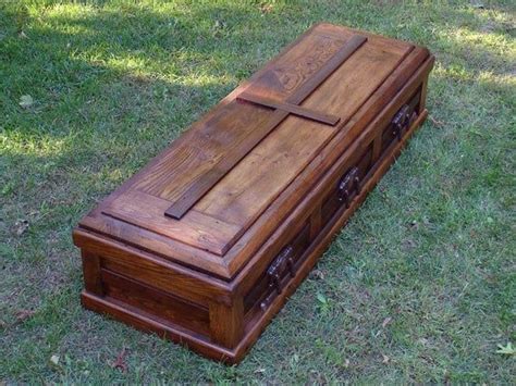 This Simple Yet Elegant Solid Wood Casket Is Hand Crafted From 100 Year