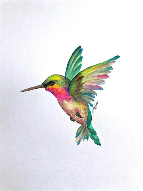 Pin By 💗 Irene Tlaxcalteco 💗 On Aves A Acuarela Hummingbird Tattoo Watercolor Hummingbird