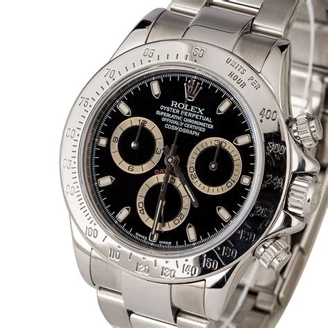 The rolex daytona might just be the coolest watch the brand has ever made. PreOwned Rolex Daytona 116520 Black Dial