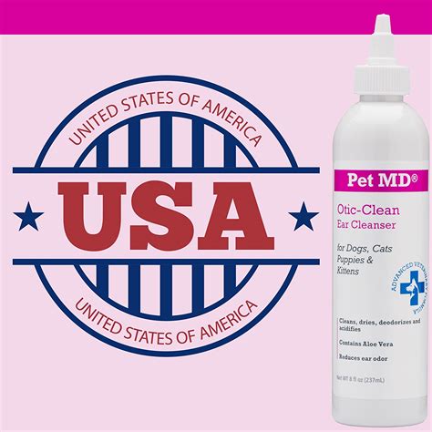 Buy Pet Md Otic Clean Dog Ear Cleaner For Cats And Dogs Effective
