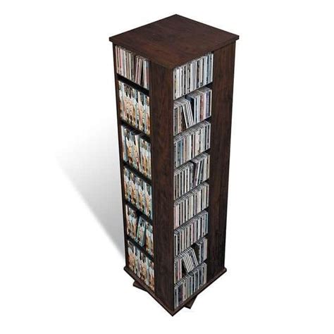 Get the best deals on cds/dvd storages racks. DVD Tower Media Storage Cabinet Rack 4-Sided Spinner ...